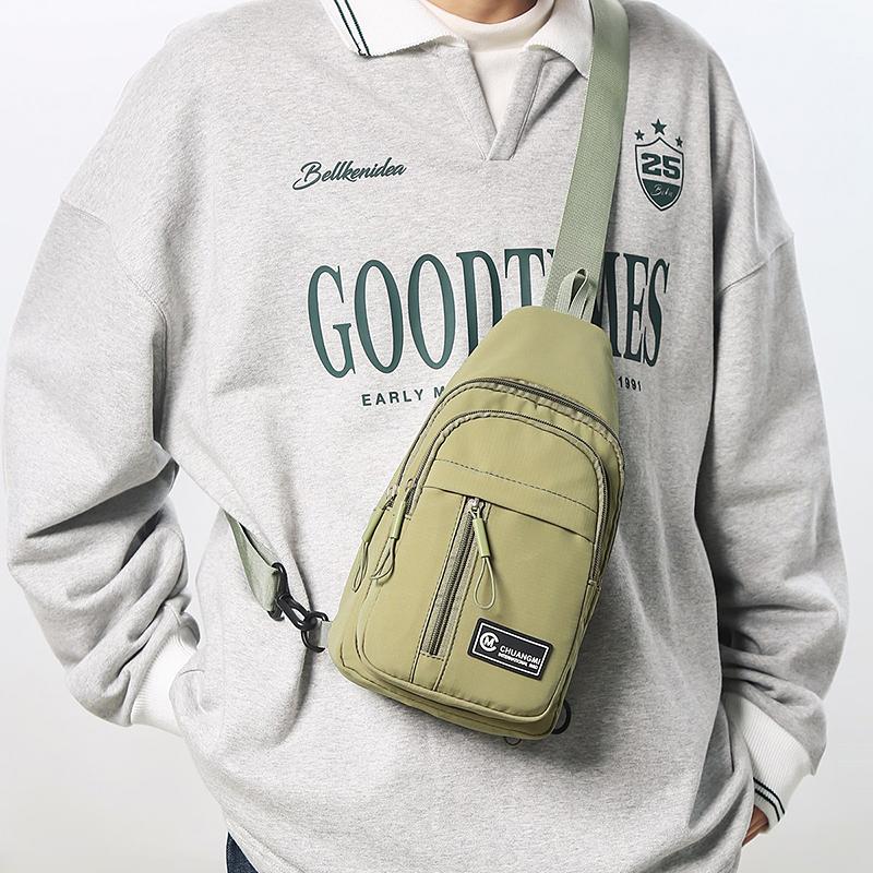 Нагрудная сумка Легкая студенческая сумка через плечо для верховой езды Многофункциональная поясная сумка с несколькими отделениями Сумка для мобильного телефона