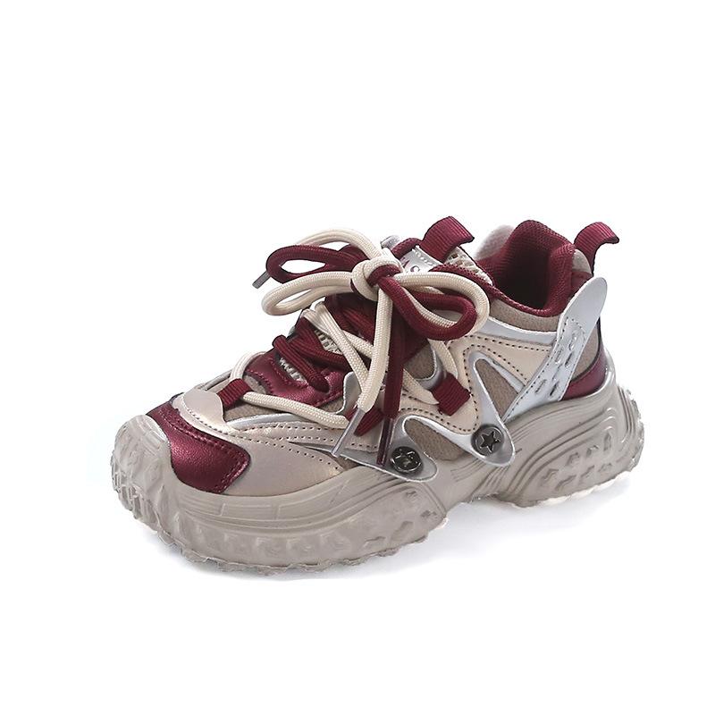 Children's sports shoes 2025 autumn popular fashion versatile baby girl casual shoes boys soft-soled dad shoes trend