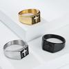 2025 Simple Personalized Men's Ring Cross Ring Accessories