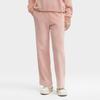Fila Однотонные трикотажные повседневные брюки прямого кроя Женские брюки Сахарно-розовый F11W349602F-PK