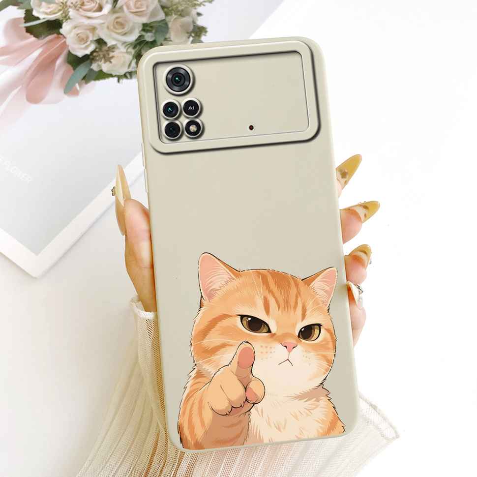 Для Xiaomi Poco M4 Pro 4G Чехол Цветы Мягкий Силикон Задняя Крышка Чехол для Телефона для Xiaomi PocoM4 Poco M4 Pro Чехлы Сумка Capa