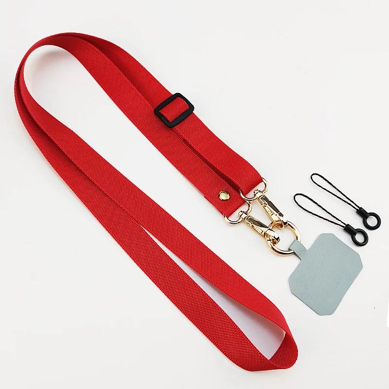 Universal Adjustable Crossbody Phone Lanyard Strap Neckband Mobile Phone Rope Neck Straps Cell Phone Case Anti-lost Lanyards