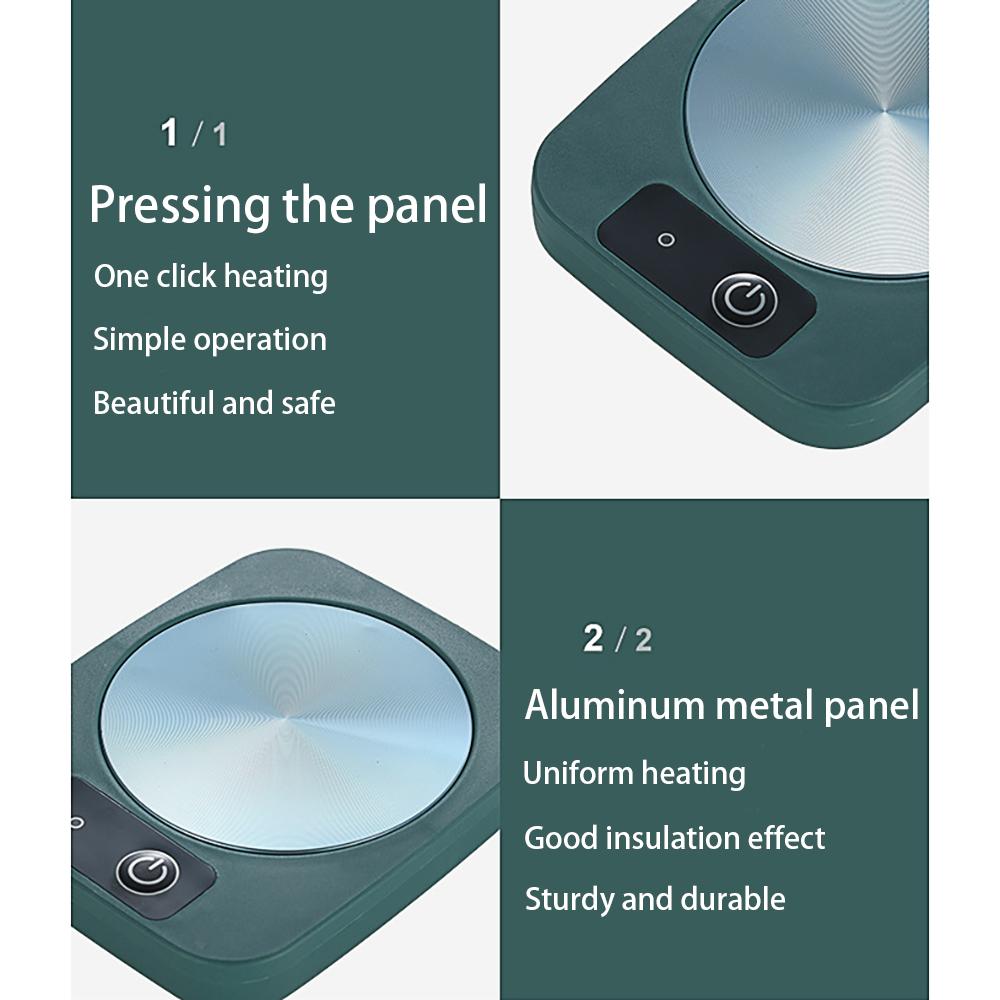 Электрический коврик для кружки, умная теплая подставка для постоянной температуры, быстрый нагрев, нагреватель для кружки, офис, низкая мощность, подарок для дома и офиса