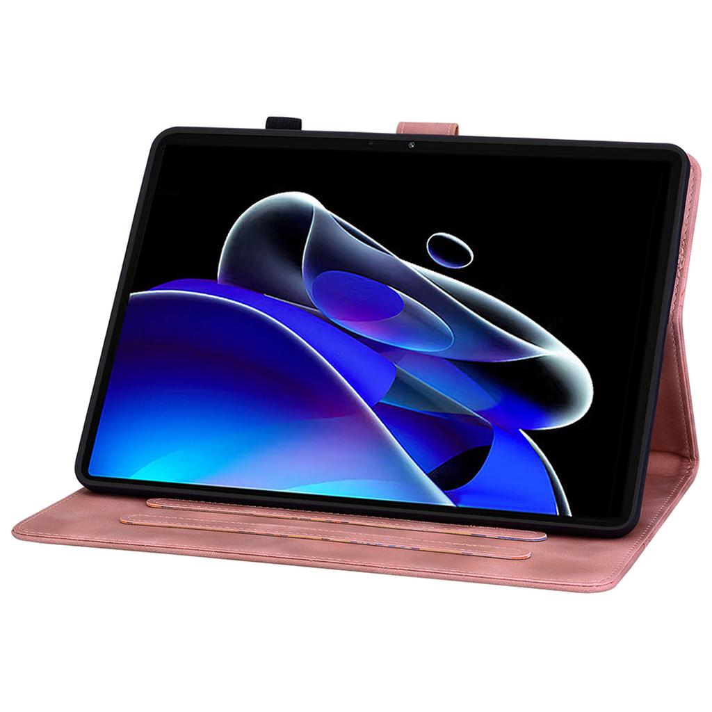 Чехол для Realme Pad X с тиснением в виде цветка лилии, кожаный, ударопрочный, с держателем для карт