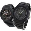 CASIO G-SHOCK Пара часов Часы G-Shock World Time All Black GA-2100-1A1DR GMA-S2100-1ADR Мужские Женские