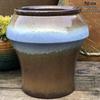 Handmade Retro Large Zisha Ceramic Pot for Succulents and Green Plants