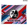 Custom Name SC Freiburg Printed Tapestry – Wall Hanging for Bedrooms, Dorms, and Home Decor