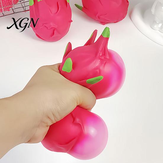 Decompression Dragonfruit Toy 1/2Pcs Simulation Dragon Fruit Squeeze Stress Relief Shape Sensory Fidget