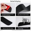 Car Door Threshold Protection, 4PCS Door Edge Step Dust Shield Cover, Car/SUV Universal Rubber Scratch Resistant Exterior Accessories