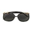 Used 9539 Butterfly Shape GG0892SA 7968 Square Plastic Gold Horsebit Acetate Black Women's from Japan AUTHENTIC