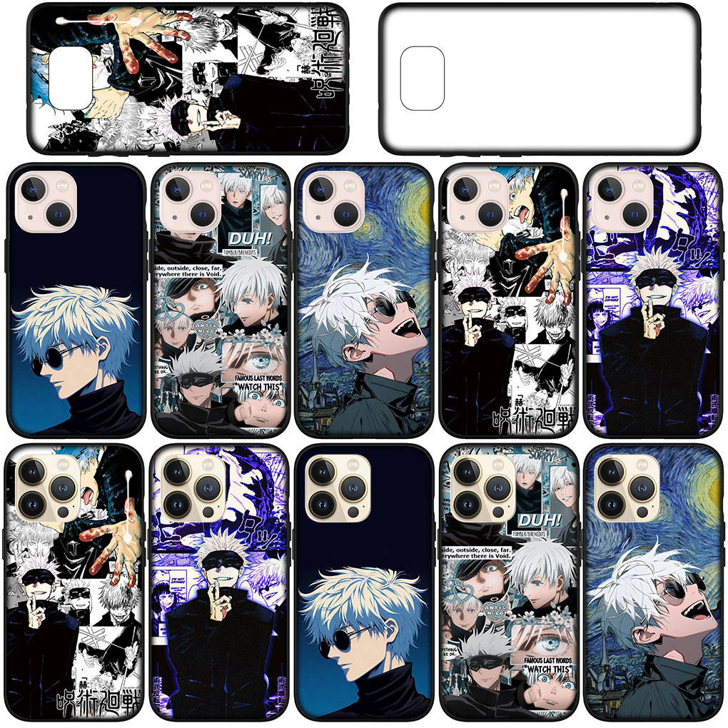 Для iPhone 16 15 Xiaomi Redmi Note 14 13 12 11 Pro Max X 16e Samsung Galaxy S25 S24 S23 Moto OPPO Huawei Jujutsu Gojo Satoru Kaisen Comics чехол для телефона