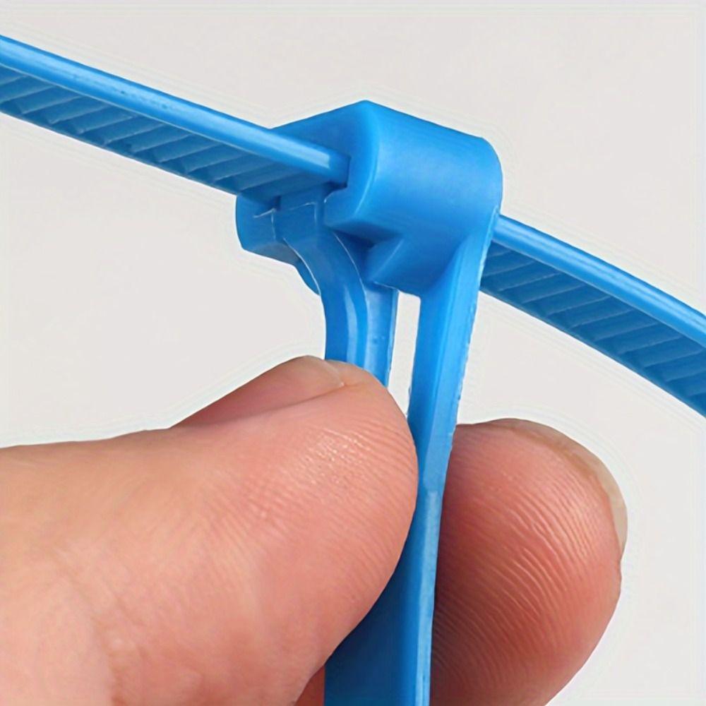 100pcs Random Colors Bundle Belt Reusable Strapping Tape Household Goods Cable Ties  Garden