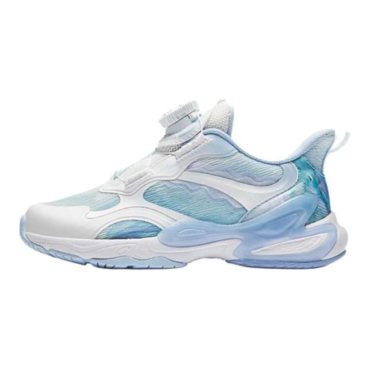 Anta Comfortable Versatile Non-Slip Wear-Resistant Low-Top Casual Shoes Kids Sneaker Blue White 322439925-2