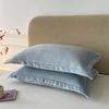 Solid Color Pillows Cover Velvet Pillowslip Funda Almohada 48x74cm Pillowcase Rectangle Cushion Cover 2pcs Warm Pillow Cases