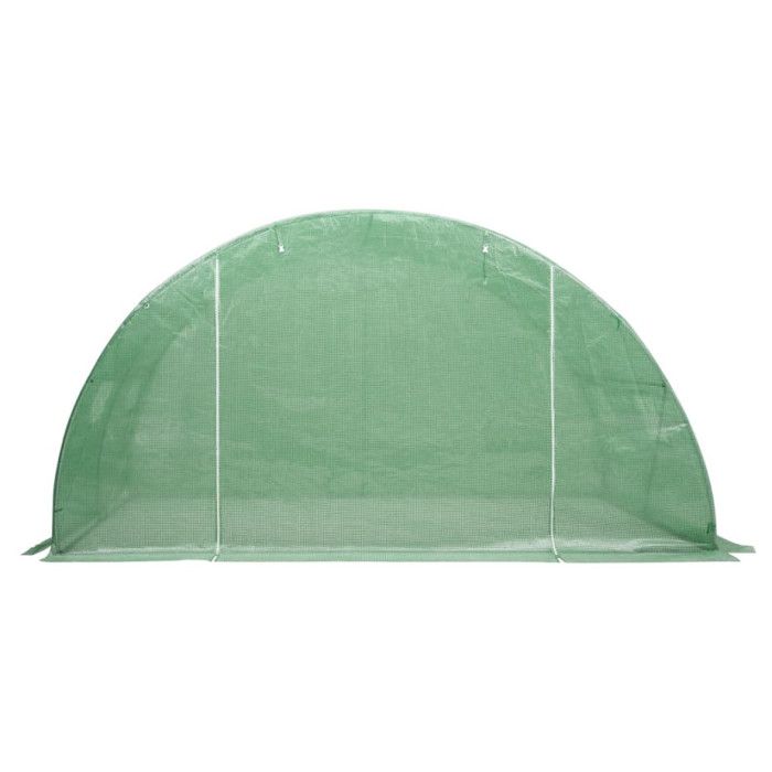 VidaXL Greenhouse Plant Shelter Flower Greenhouse Plant Greenhouse Vegetables Garden Resistant Durable Outdoor 8 M² Green 2x4x2 M 48159