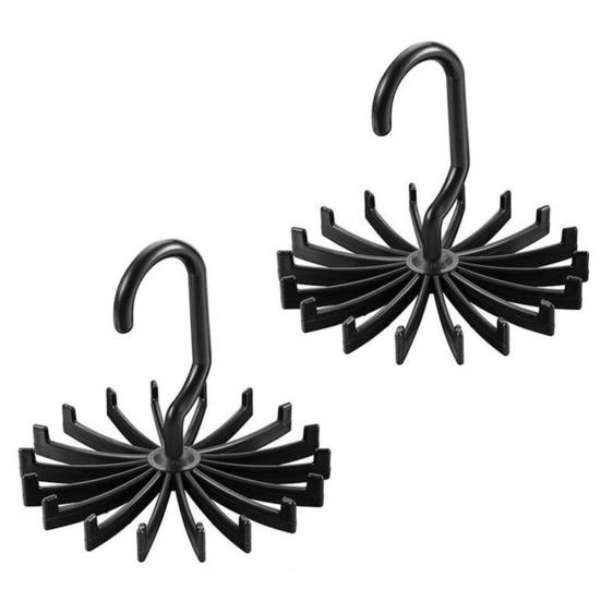 1 шт., 20 крючков, вращающаяся стойка для галстуков, регулируемый ремень, вешалка для шарфа, органайзер