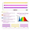Светодиодная фитолампа полного спектра USB 5V Светодиодная лампа для выращивания 30см/50см 1T 2T 3T 4T Растения Цветы Светодиодная теплица Культивирование Гидропоника