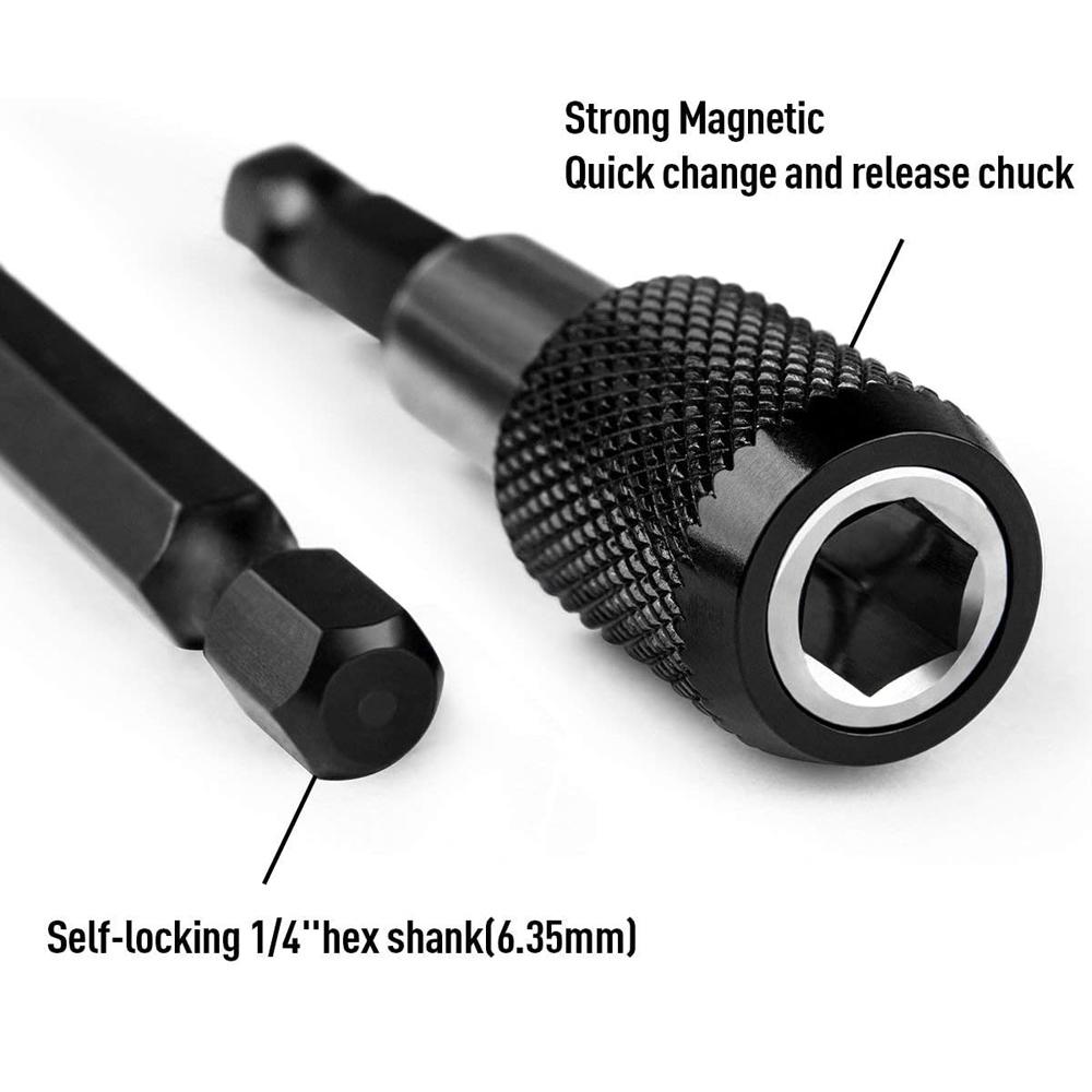 60/100/150 мм шестигранный быстросъемный самоблокирующийся удлинитель для электрической дрели-шуруповерта набор инструментов для отвертки