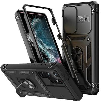 Чехол для Samsung S23 S22 S21 S20 Fe Note 20 Ultra Plus A53 A33 A52s A52 A32 5g Heavy Duty с камерой, чехол с подставкой на 360 градусов