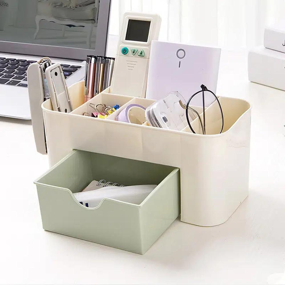 Jewelry and Cosmetics Storage Box, Drawer Style Plastic Office Desktop, Dressing Table, Lipstick Sorting Shelf