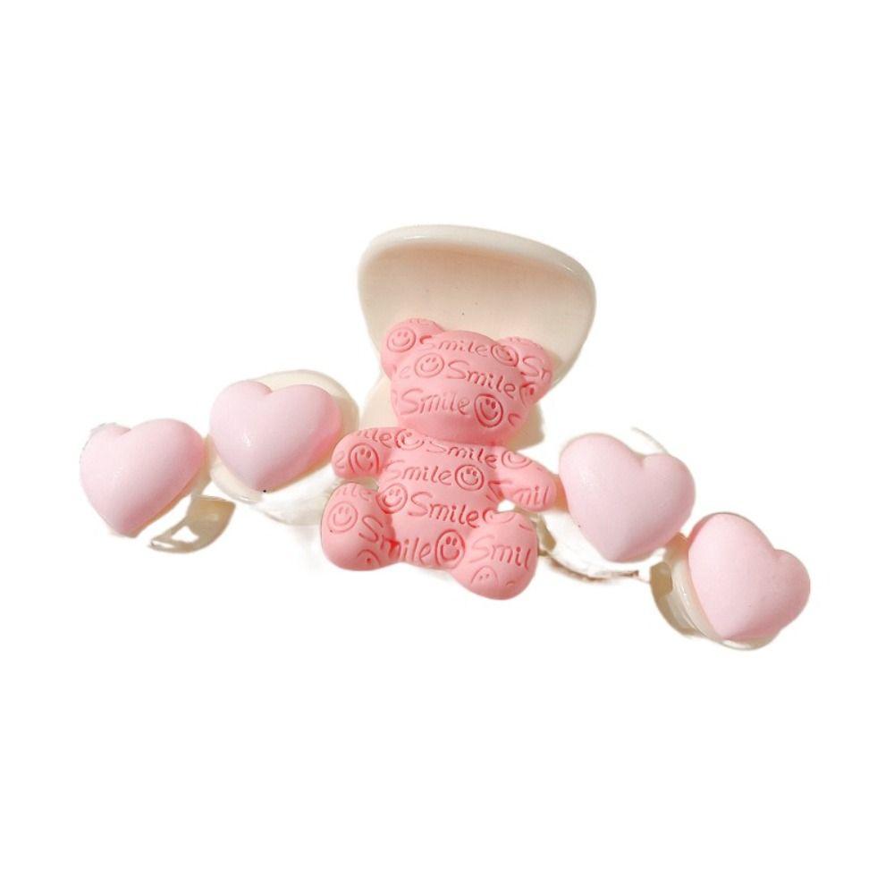 Large Hair Accessories Pink Hairclip Cute Hair Claws  Women/girls