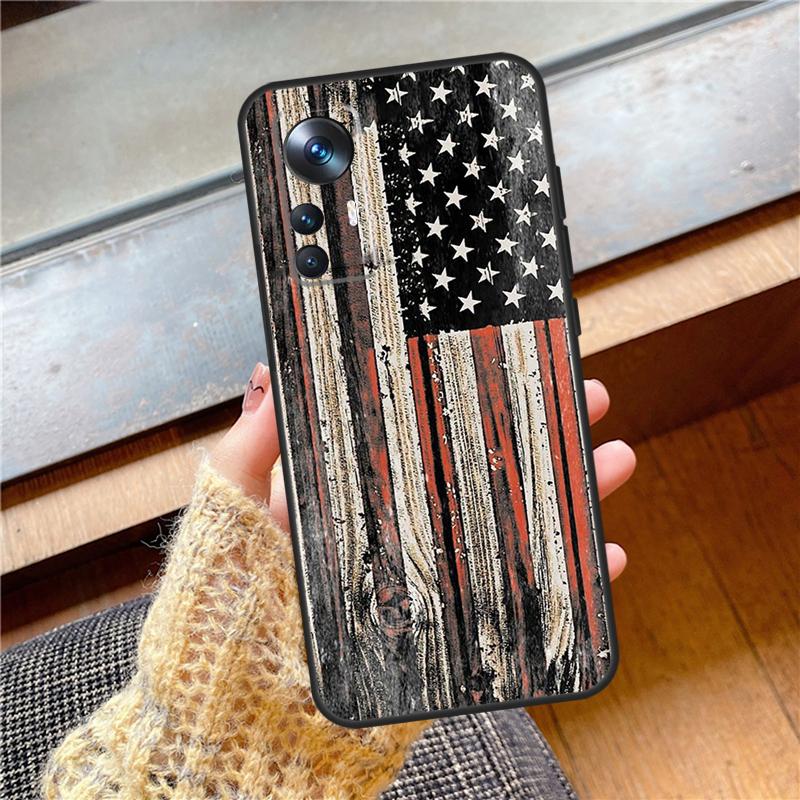 USA American Flag Cover For Xiaomi 15 Ultra 14 17 Pro Max 13T 14T 15T Pro POCO F7 F5 F6 X3 X5 X6 X7 Pro Case