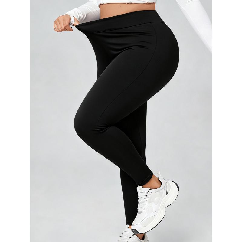 Женские леггинсы большого размера облегающего кроя, повседневные брюки, брюки облегающие бедра, узкие брюки