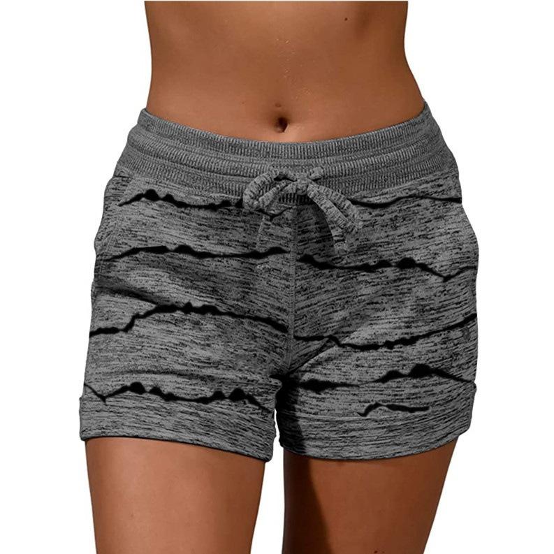 New Quick Drying Shorts, Yoga Pants, Casual Sports, Waist Cinching Elastic Shorts