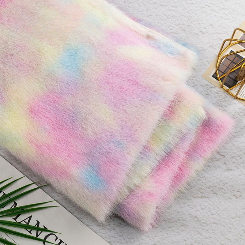 50X160 см Ткань из искусственного меха норки Принт оленя, зебры, леопарда Ручная работа Одежда Сумка Кукла Сделай сам Экологичная ткань из искусственного меха