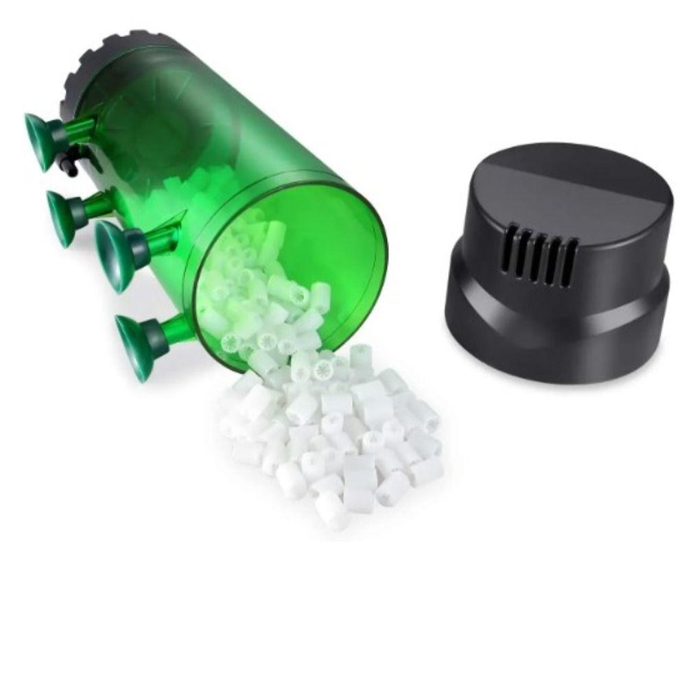 Green Fish Tank Fluidized Bed Filter Plastic Bio Sponge Filters Aquarium Filter Aquarium