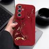 Чехол с мраморным узором для Samsung S26 Ultra S25 Edge S24 S23 Plus S22 S21 FE A15 A16 A17 A35 A36 A54 A55 A56 A57 5G Мягкая обложка с текстурой кожи