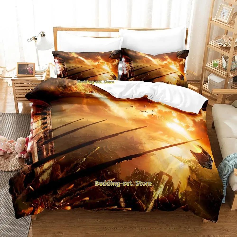 Новый комплект постельного белья Sci Fi Battle Single Twin Full Queen King Size Bed Set Adult Kid Bedroom Duvetcover Sets Anime Parure de lit Bed