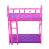 11.5x14cm Mini Plastic Doll House Bunk Beds Kids Gift Toy Accessories for Girls
