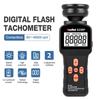 6238P Цифровой стробоскопический тахометр ЖК-дисплей Бесконтактный Фотовспышка Фотоэлектрический измеритель оборотов 60-40000 об/мин Измеритель скорости Тестер