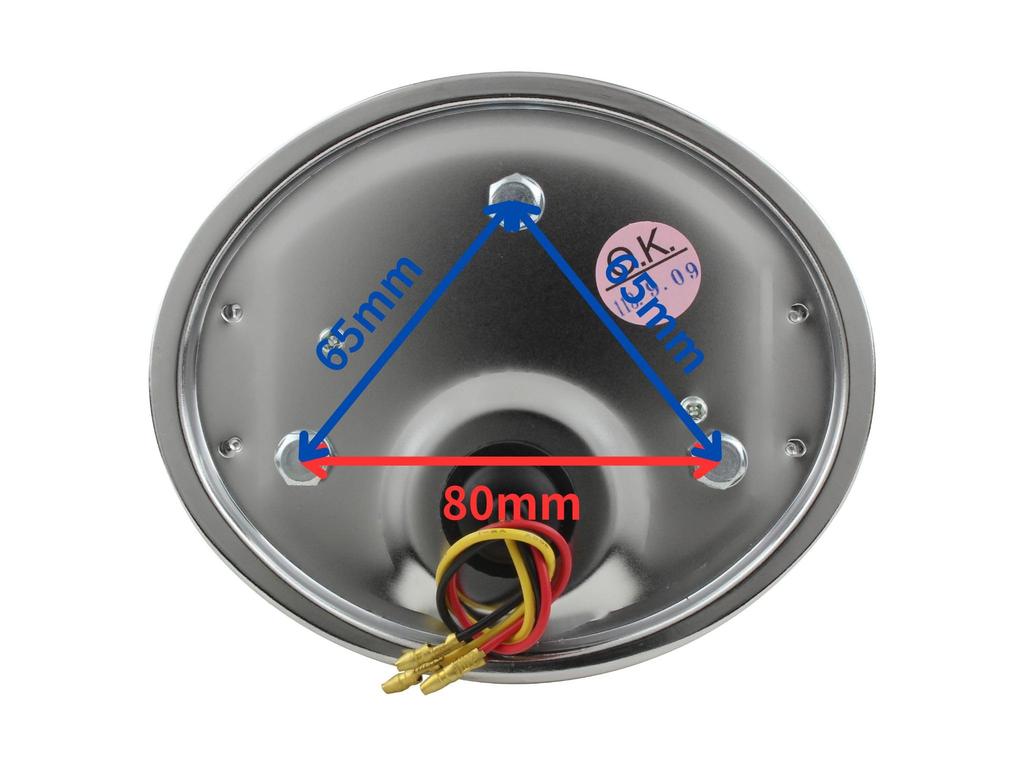 POSH FAITH 031290-LD-10 Motorcycle Supplies, Z2 Type Tail Lamp Unit (LED Type), Universal LED/Dark Red Lens