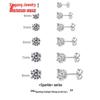 High-Quality Genuine Zircon Stud Earrings with S925 Silver Four-Prong Setting