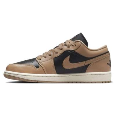 Женские кроссовки Air 1 Low Desert Коричневые с черным парусом DC0774-201