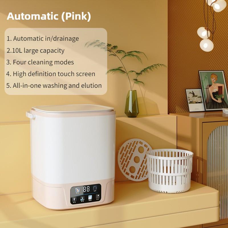 10 л Большая емкость Мини электрическая стиральная машина Бытовая интеллектуальная автоматическая машина для стирки одежды Интегрированная машина