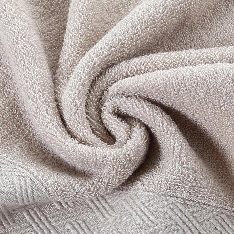 Plain Jacquard Cotton Towel Thickened Face Towel Water-absorbing Household Towel Pure Cotton Towel