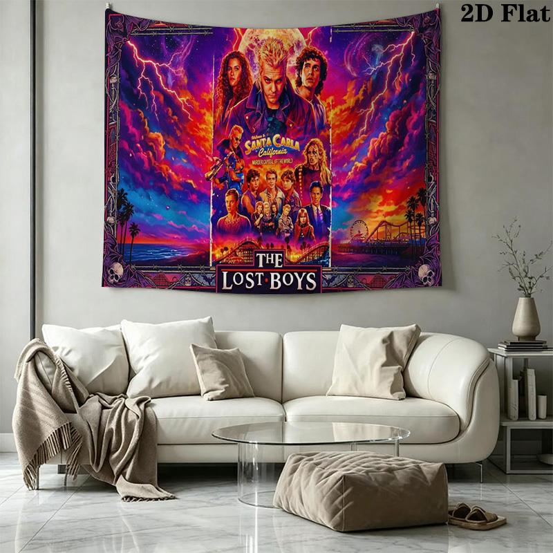 The Lost Boys Wall Tapestry Aesthetic Wall Hanging Printed Fabric Blanket Decorative Tapestries for Bedroom Living Room Home Decor
