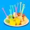 50 шт. высококачественный домашний мультяшный цветной фруктовый набор вилок для детей, палочек для бенто, кухонных принадлежностей, инструментов для десерта