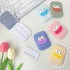 Small Mirror Comb Cartoon Mirror Sausage Mouth Flip-Top Folding Rectangle Makeup Mirror For Girl Gift Makeup Tool Vanity Miror