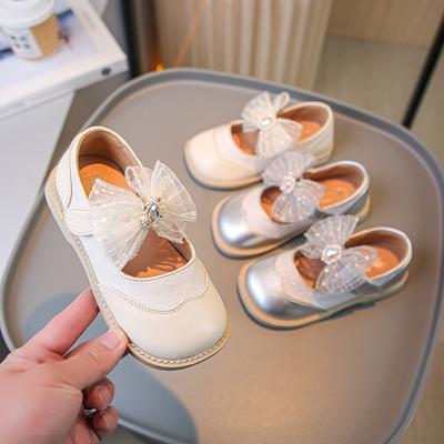 Весна и осень новый стиль модная маленькая девочка танцы удобная мягкая подошва кожаная обувь