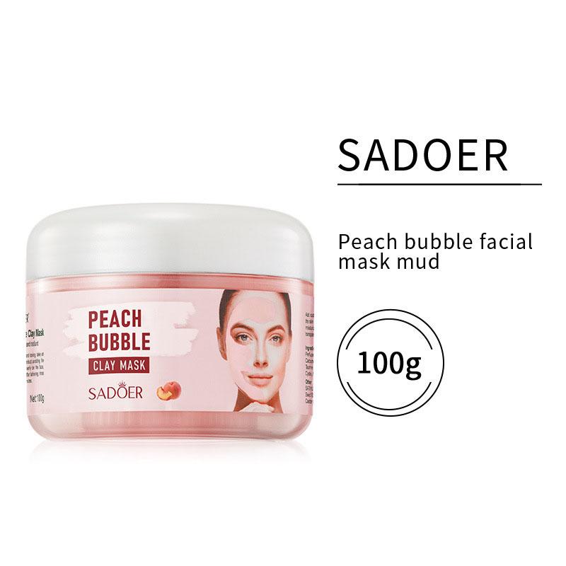 Cucumber and Peach Bubble Mask Mud Deep Cleansing Pores Anti-Wrinkle Mask Skin Care Products
