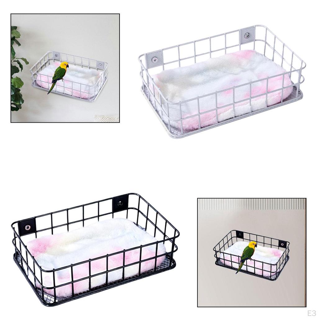 Bird Perch Rest Stand Easy To Install Climbing Toy Cage Accessory Wire for Parakeets Cockatiels