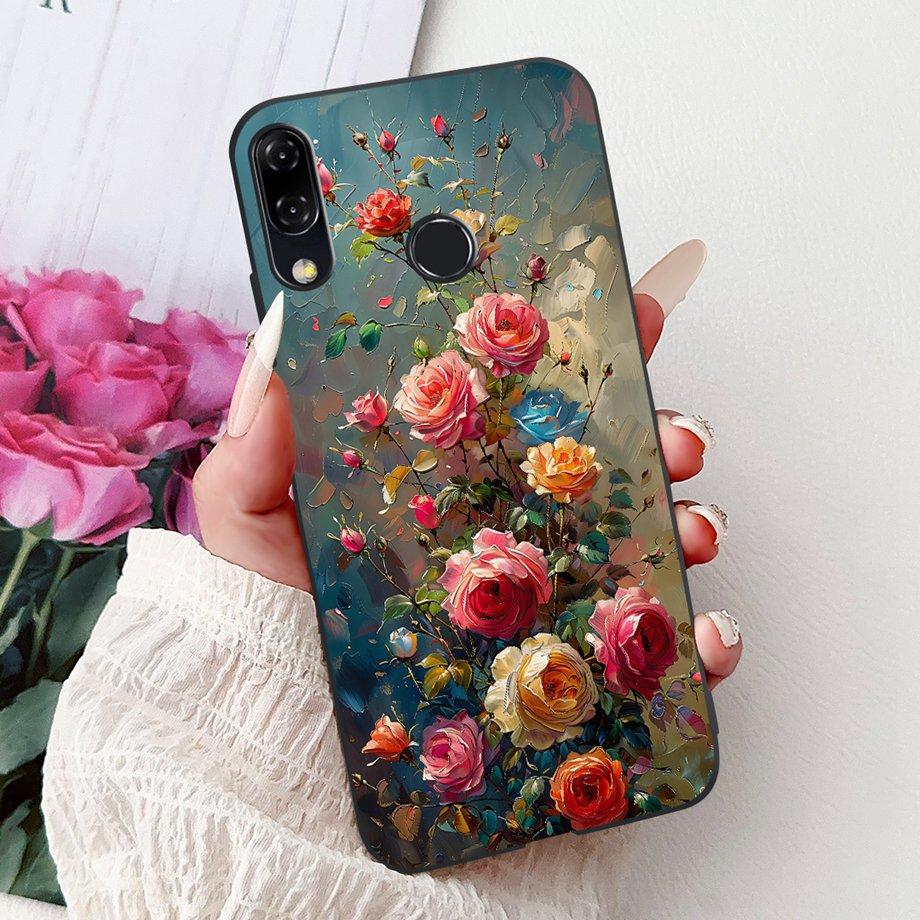 Luxury Matte Silicone Soft Case For ASUS ZENFONE 5 8 3 ZE620KL ZE520KL ZB602KL ZB601KL ZS590KL Capa Flower Loving Heart Funda