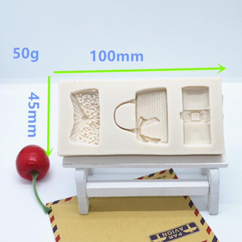 3D Женские Сумки Силиконовые Формы для Мастики Тортов, Инструменты для Декорирования Бордюров, Мастика Шоколад Кухонные Аксессуары для Выпечки, M141