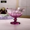 Flavinmci Креативная фиолетовая стеклянная чаша на ножке