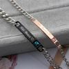 Fashion Men and Women Love Bangle Couple Bracelets Her King Stainless Steel His Queen
