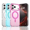Luxury Candy Color Phone Case for IPhone 17 16 13 14 15 Plus 12 11 Pro Max 16E 17Air Magnetic Wireless Charge Lens Protector Shockproof Cover